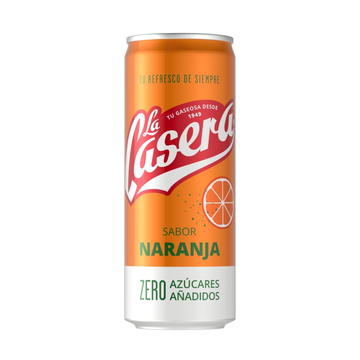 refresco naranja lata, 330ml