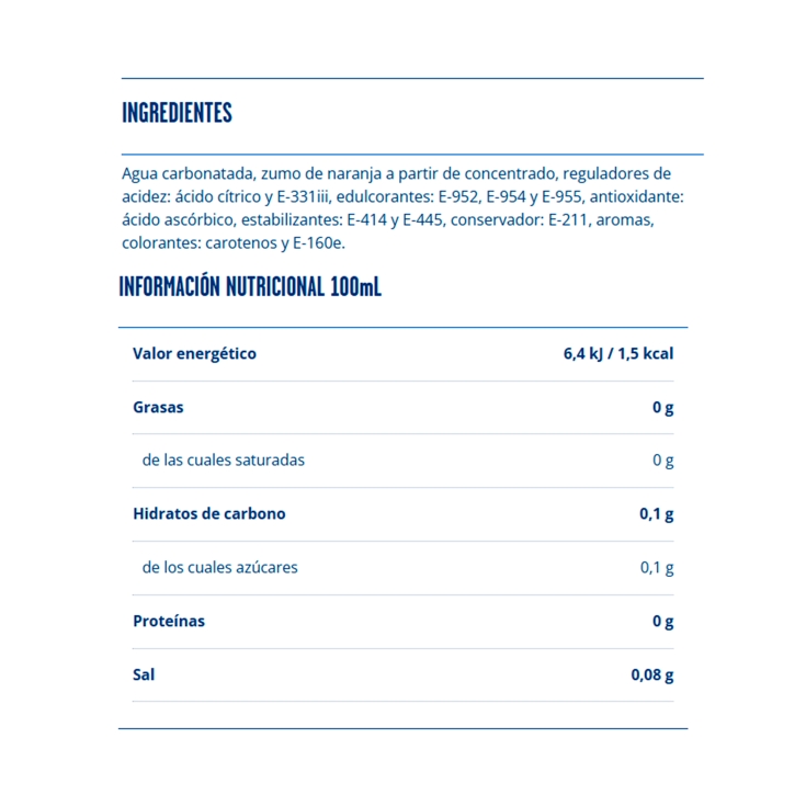 refresco naranja, 1,5l