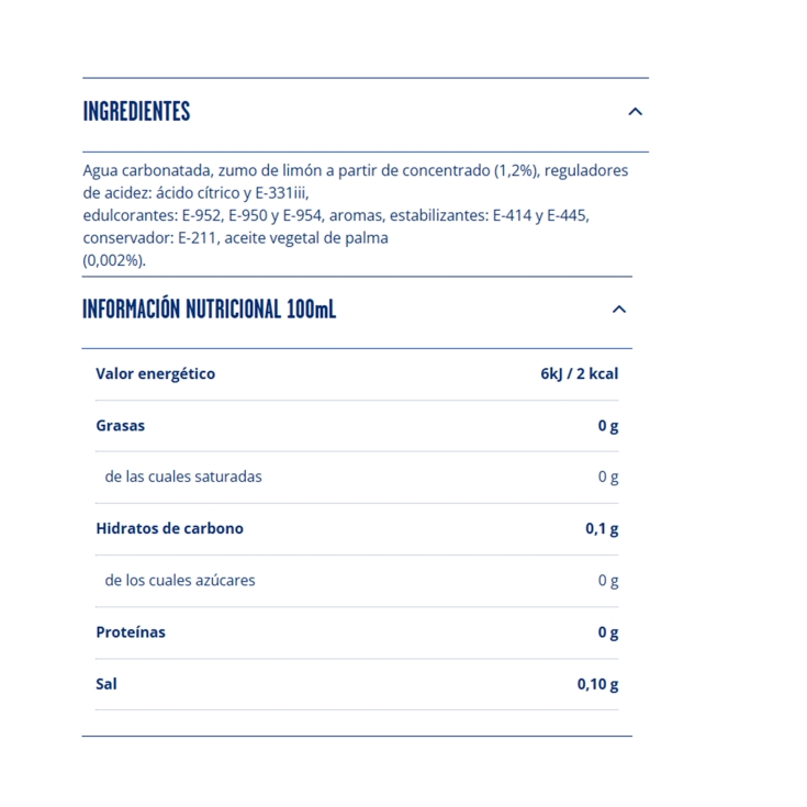 refresco limón lata, 330ml