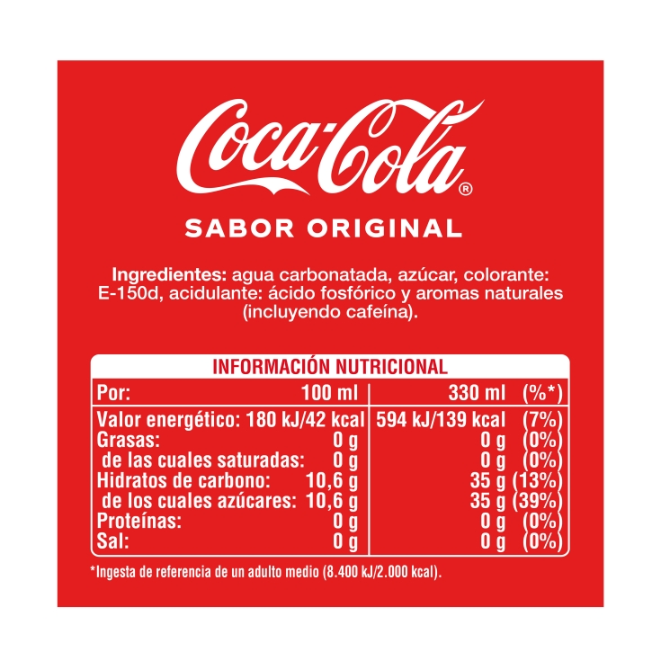 refresco cola lata, 330ml