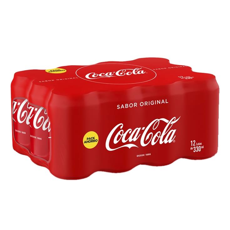 refresco cola lata 330ml, pack-12