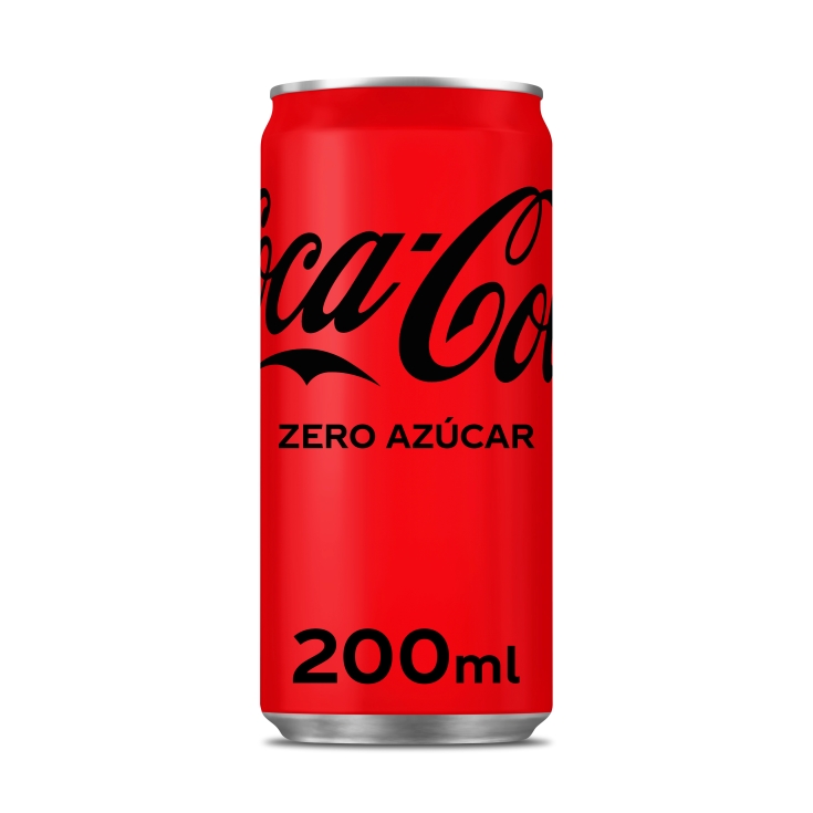 refresco cola zero lata, 200ml