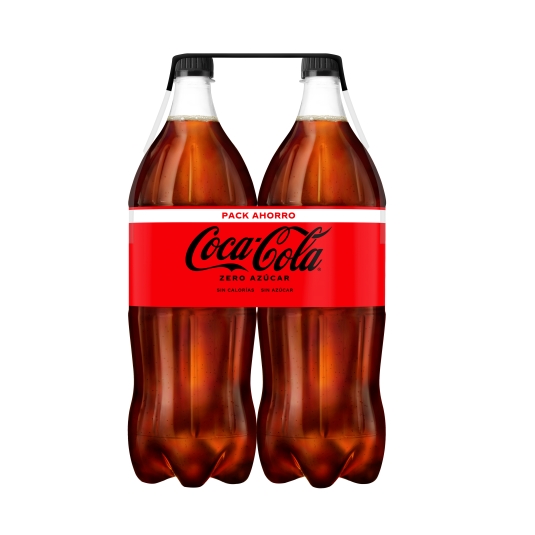 refresco cola zero botella 1,25l, pk-2
