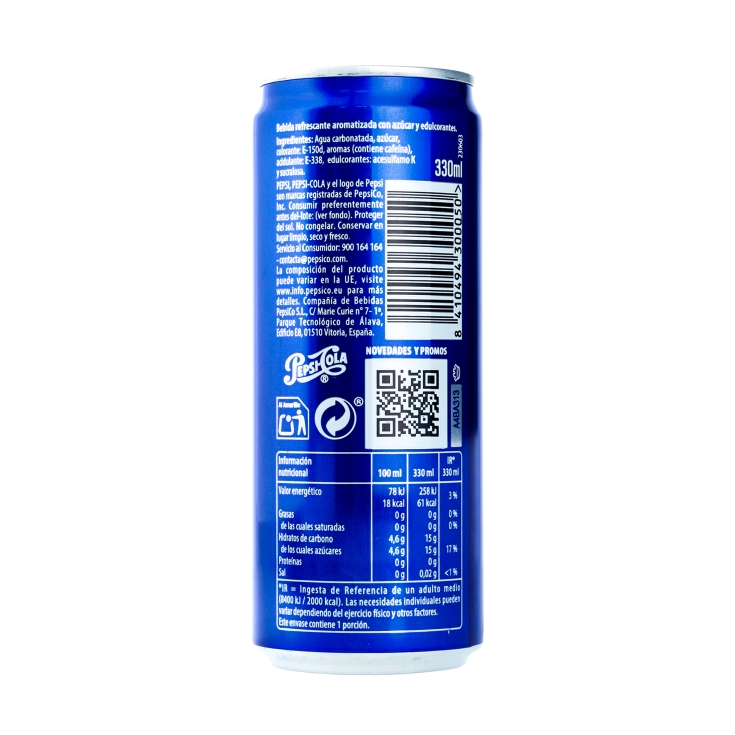 refresco cola lata, 330ml