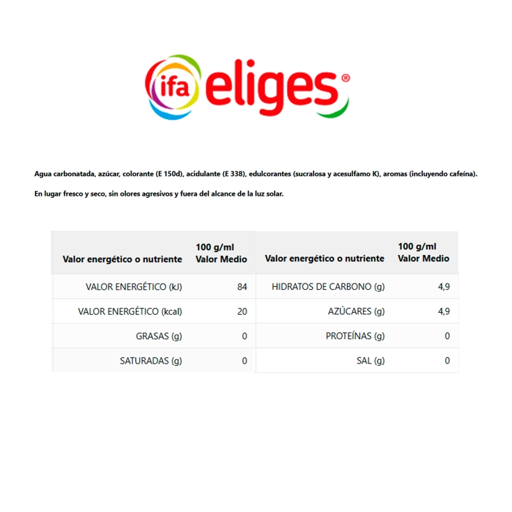 refresco cola lata, 330ml