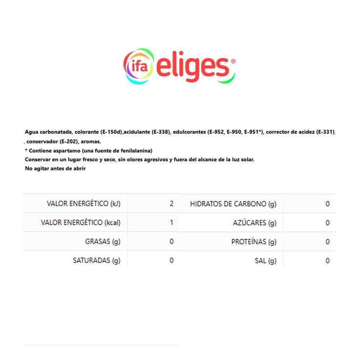 refresco cola cero lata, 330ml