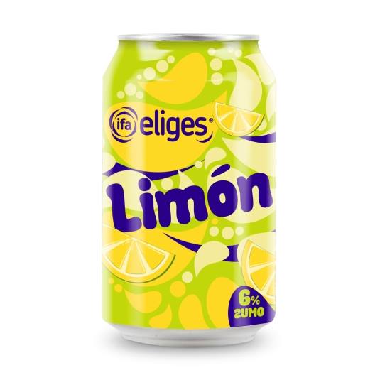 refresco limón lata, 330ml