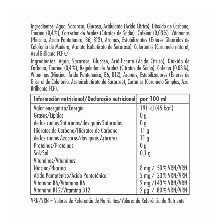 bebida energética, pk-4