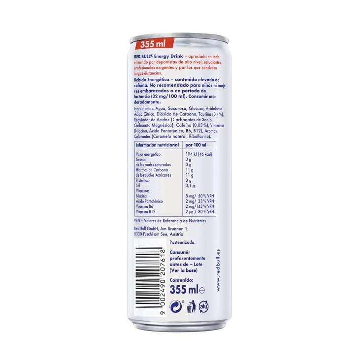 bebida energética, 355ml