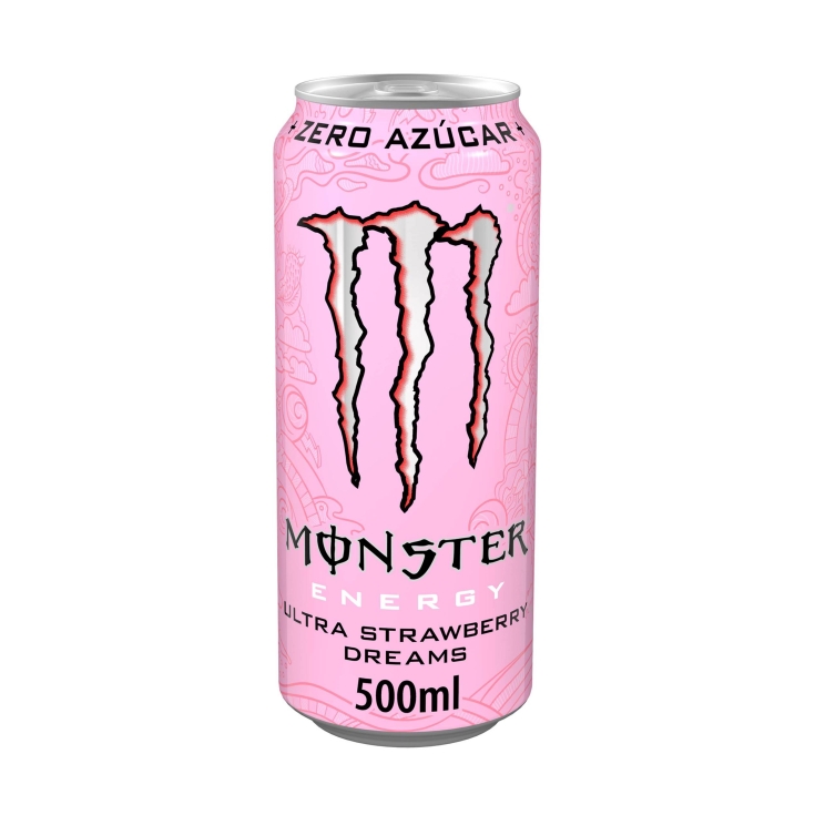 bebida energética zero strawberry, 500ml