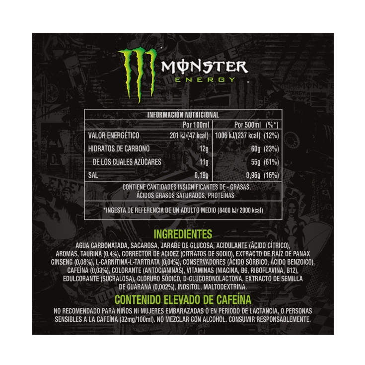 bebida energética green lata, 500ml