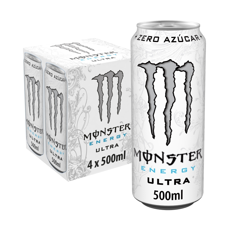 bebida energética ultra white lata, pk-4