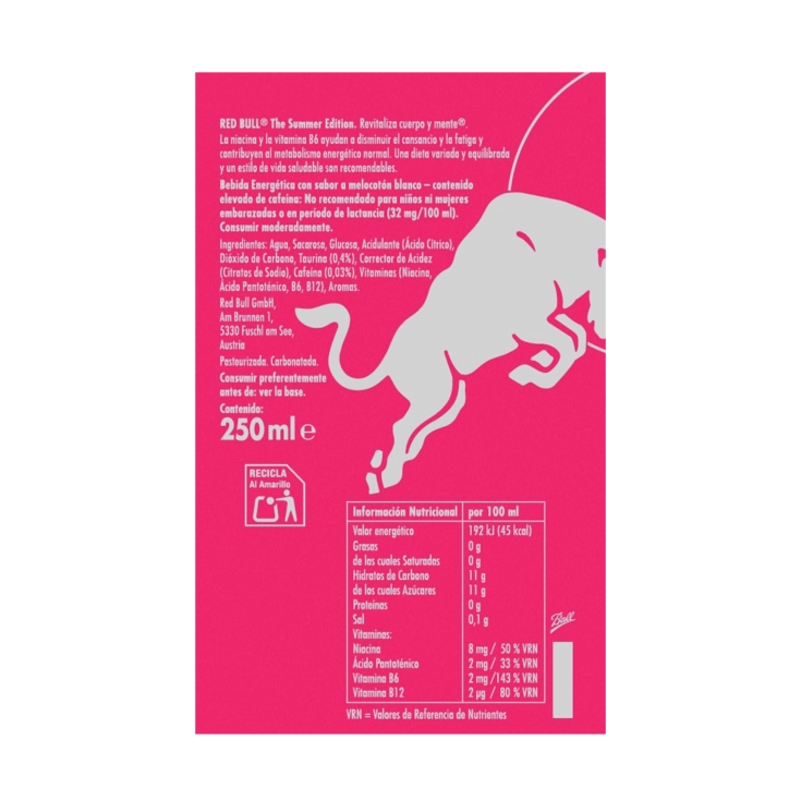 bebida energética the summer, 250ml