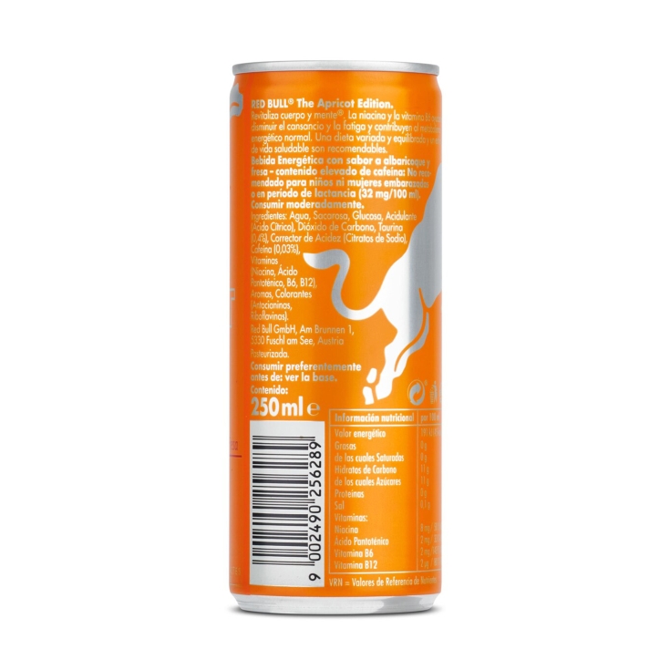 bebida energética the apricot edition, 250ml