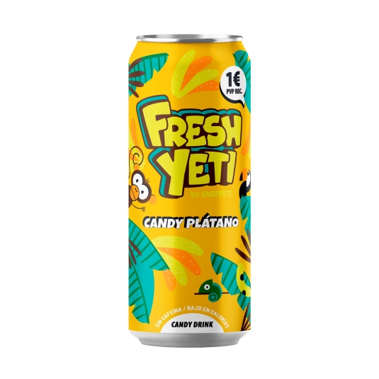 refresco freshyeti candy plátano, 500ml