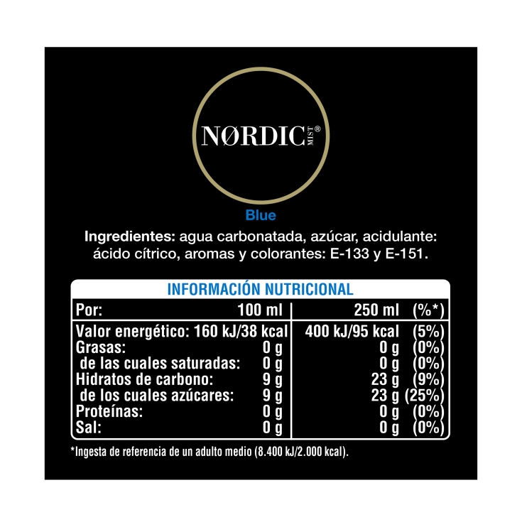 tónica blue lata, 250ml