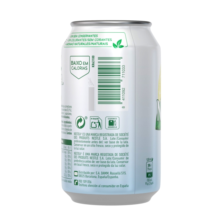 té al limón light lata, 330ml