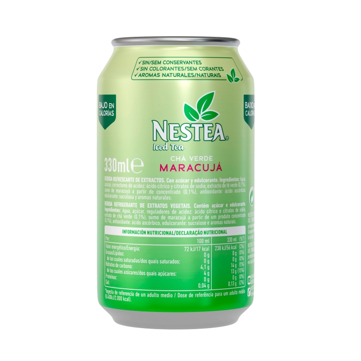 té verde al maracuyá, 330ml