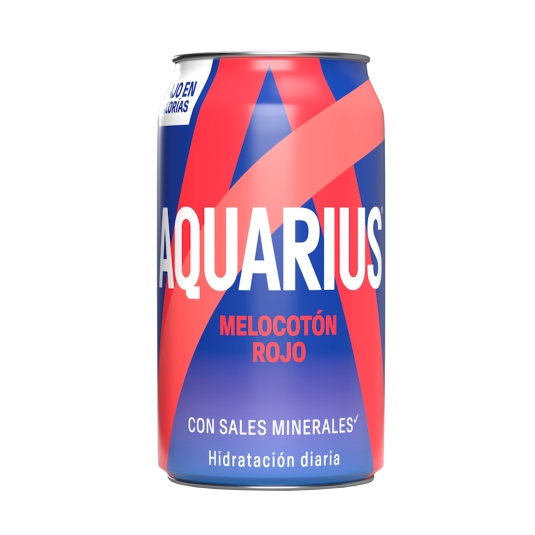 bebida isotónica melocotón rojo lata, 330ml