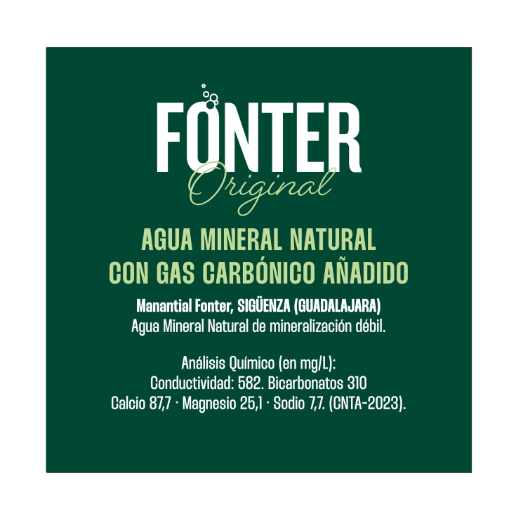 agua mineral con gas, 1l