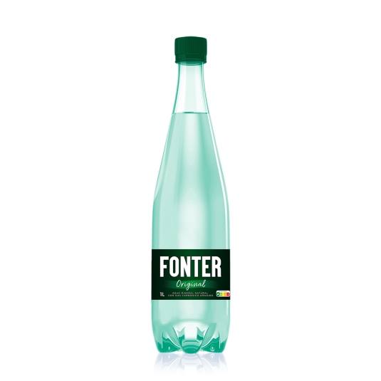 agua mineral con gas, 1l