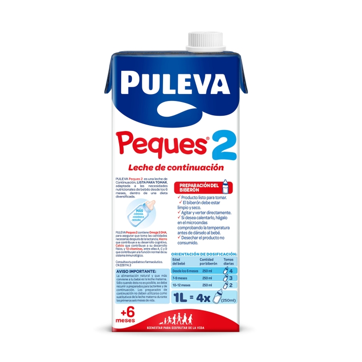 leche continuación puleva peques-2 brik, 1l