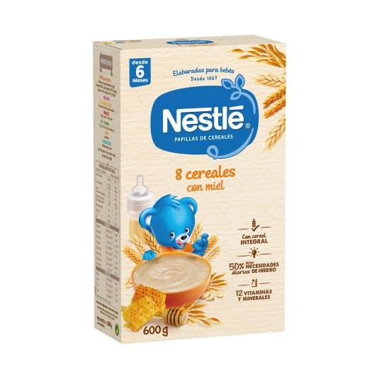 papilla 8 cereales con miel, 600g