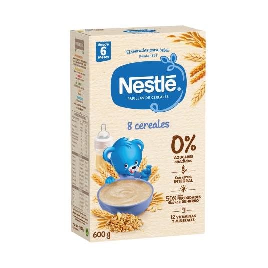 papilla 8 cereales 0% azúcares añadidos, 600g