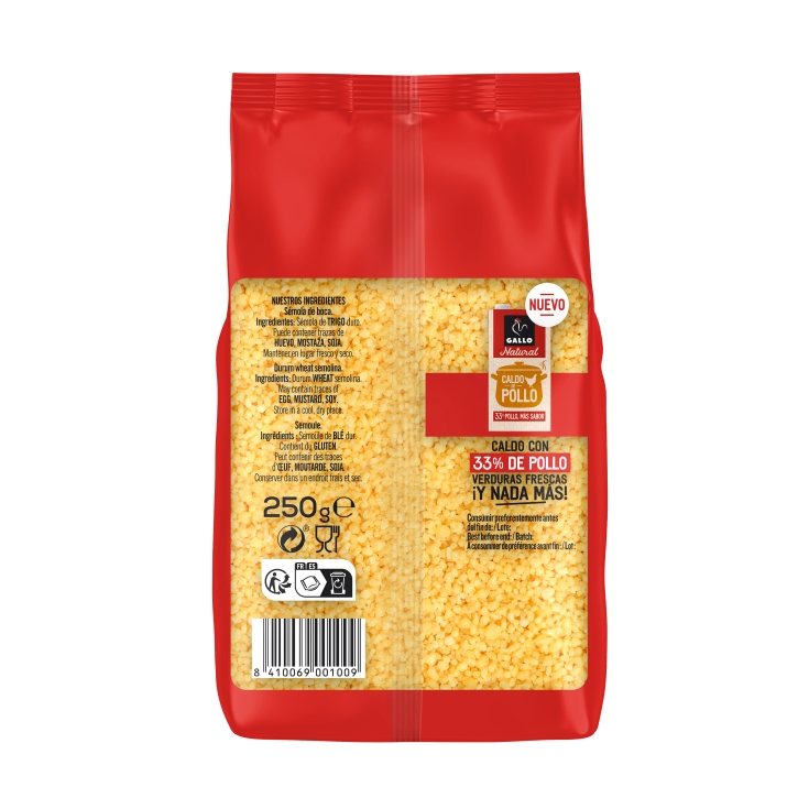 sémola de trigo, 250g