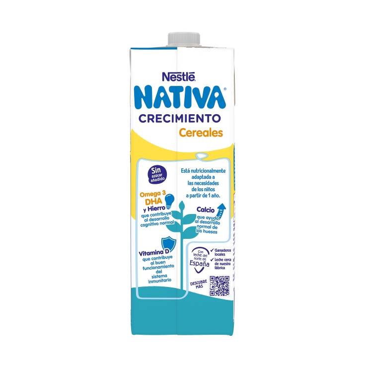 leche crecimiento nativa 3 cereales, 1l