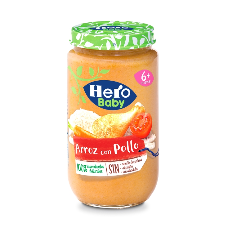 Hero Baby Papilla de Crema de Arroz - Para Bebés a Partir de los 4