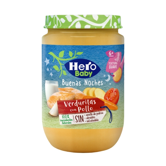 tarrito verduras con pollo, 190g