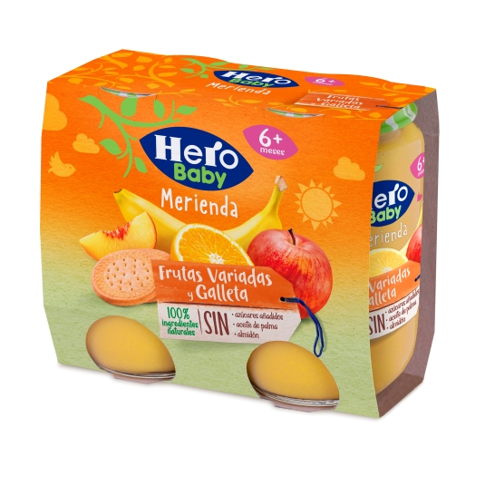 tarrito merienda frutas y galleta, pk-2