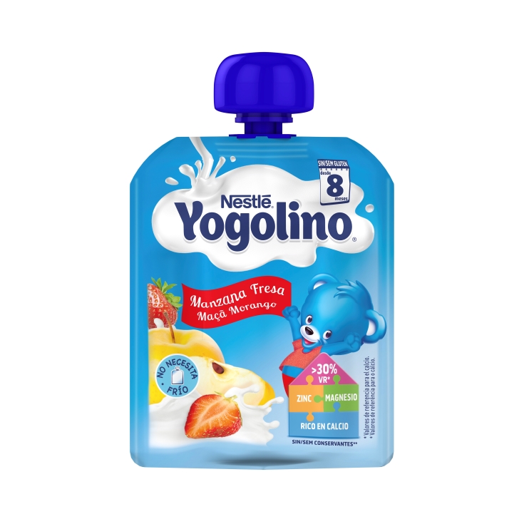 pouch manzana fresa yogolino, 100g