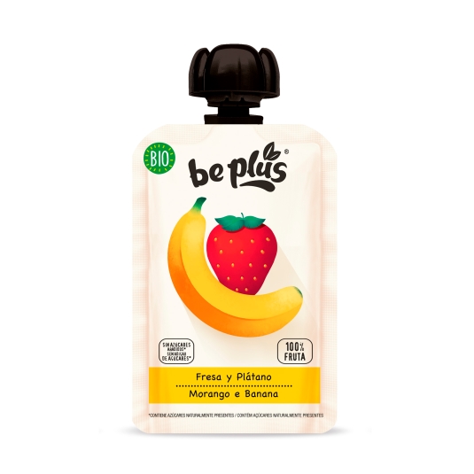pouch fresa y plátano, 100g