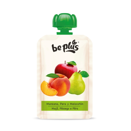 pouch manzana pera y melocotón, 120g