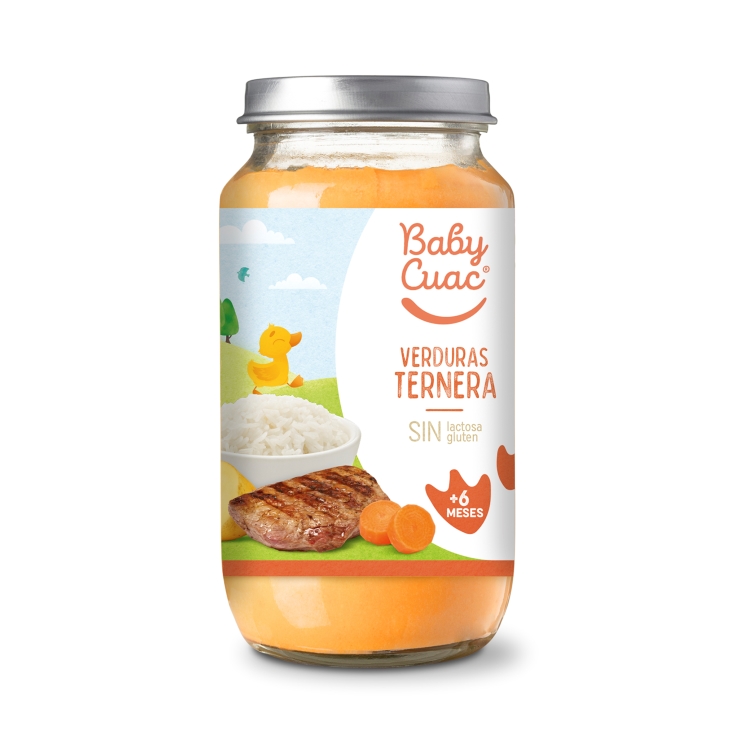 tarrito verduras c/ternera, 250g