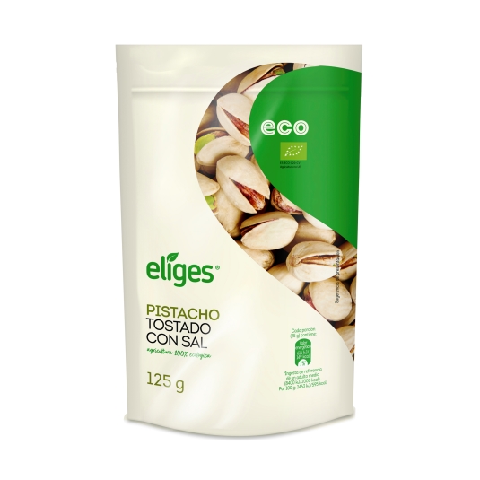 pistacho tostado con sal ecológicos, 125g