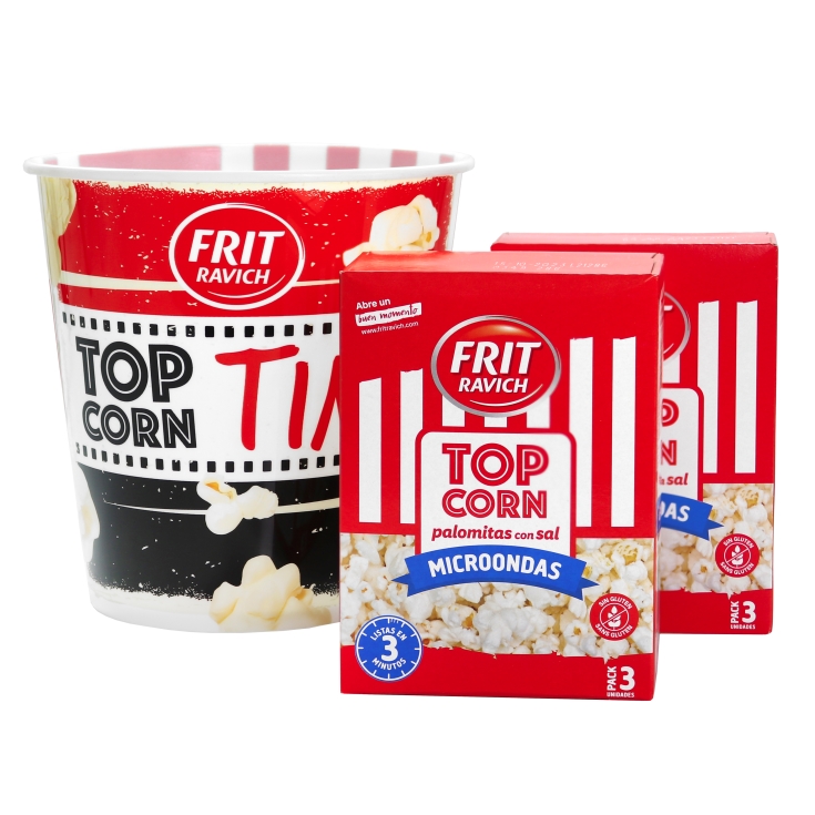 palomitas con sal 2pq + bol regalo, pk-3