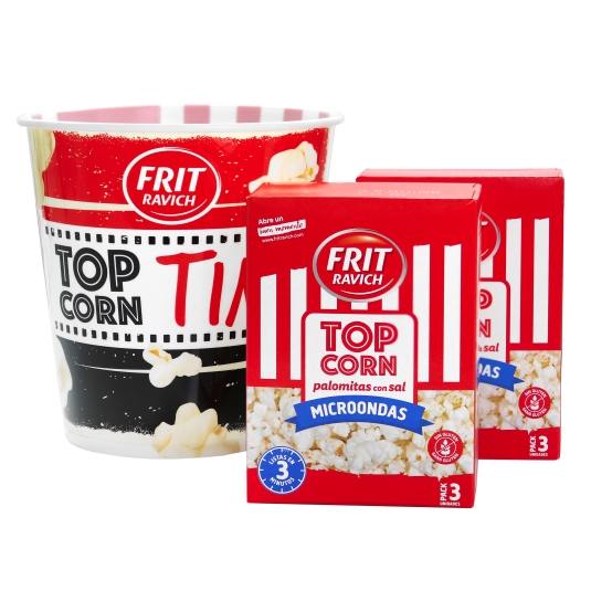 palomitas con sal 2pq + bol regalo, pk-3