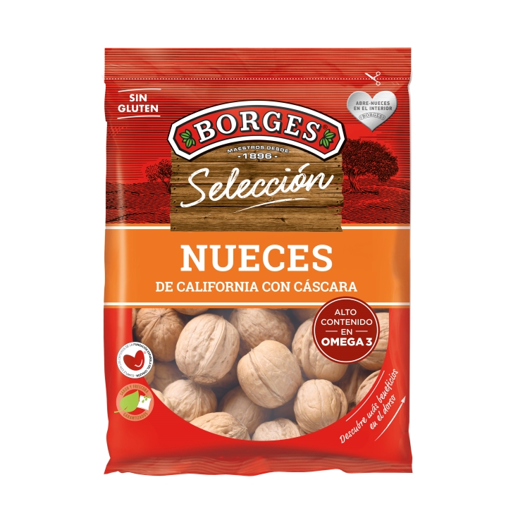 nueces california con cáscara, 500g
