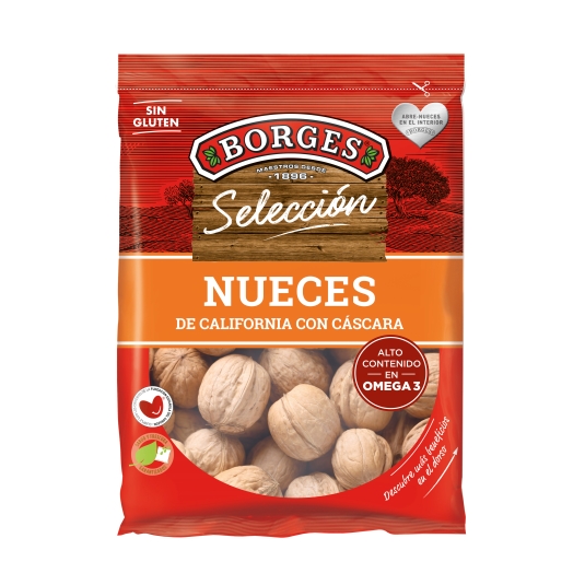 nueces california con cáscara, 500g