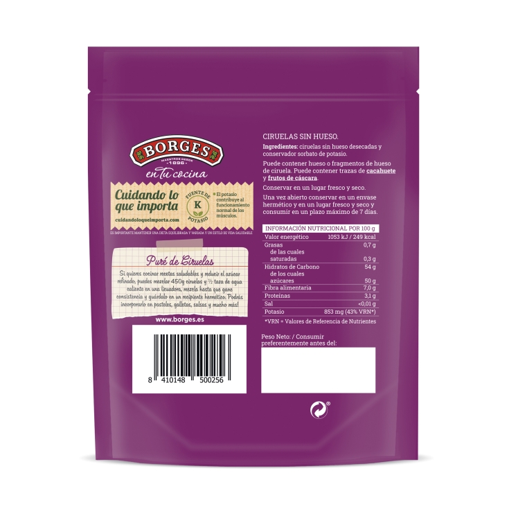 ciruelas sin hueso, 150g
