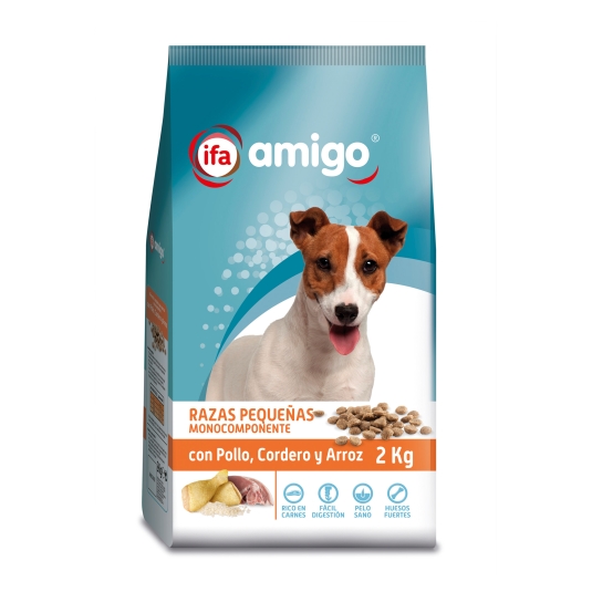 comida perros pequeños pollo/cord/arroz, 2kg