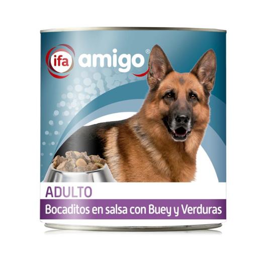 bocaditos perros buey y verduras, 720g
