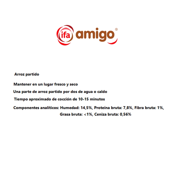 arroz partido para perros, 2 kgs