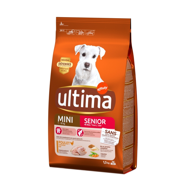 comida perro mini sénior pollo, 1.5kg