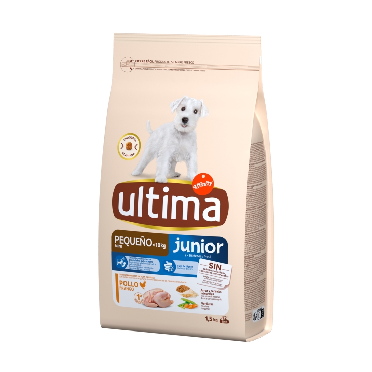 comida perro mini junior pollo, 1.5kg