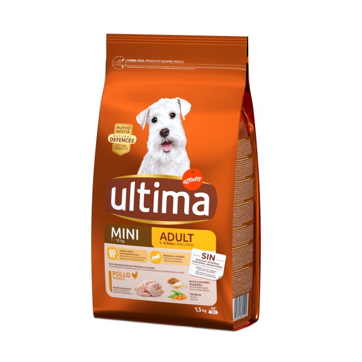 comida perro mini adulto pollo, 1.5kg