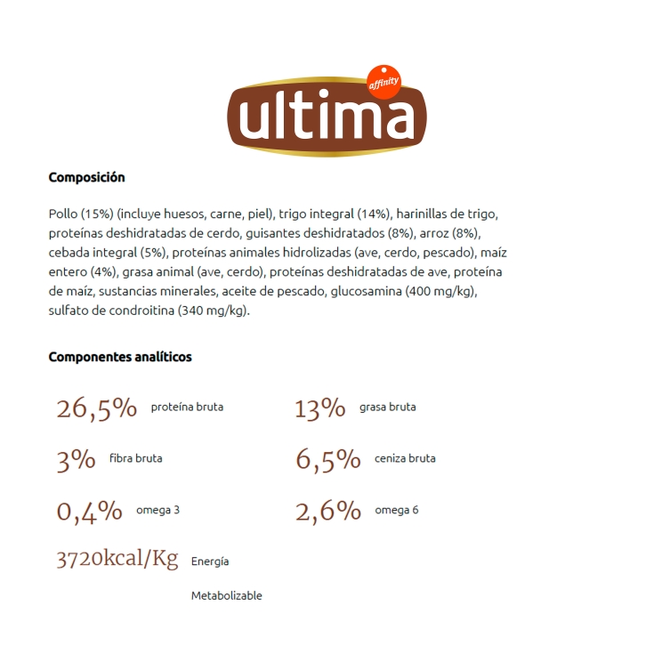 comida perro mediano y maxi sénior pollo, 3kg